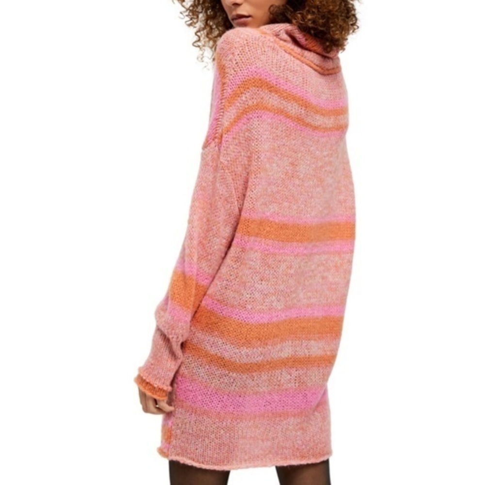 FREE PEOPLE striped sweater tunic NWOT - Picture 2 of 8